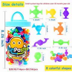 CreateView bath toys suitable for kids ages 3 to 8 with colorful shapes