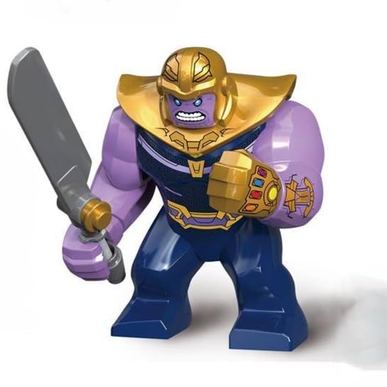 Creatiles HuIk vs Thanos figures held in hand for small-hand friendly play.