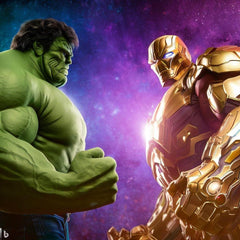 Creatiles HuIk vs Thanos packaged set ready for gifting.