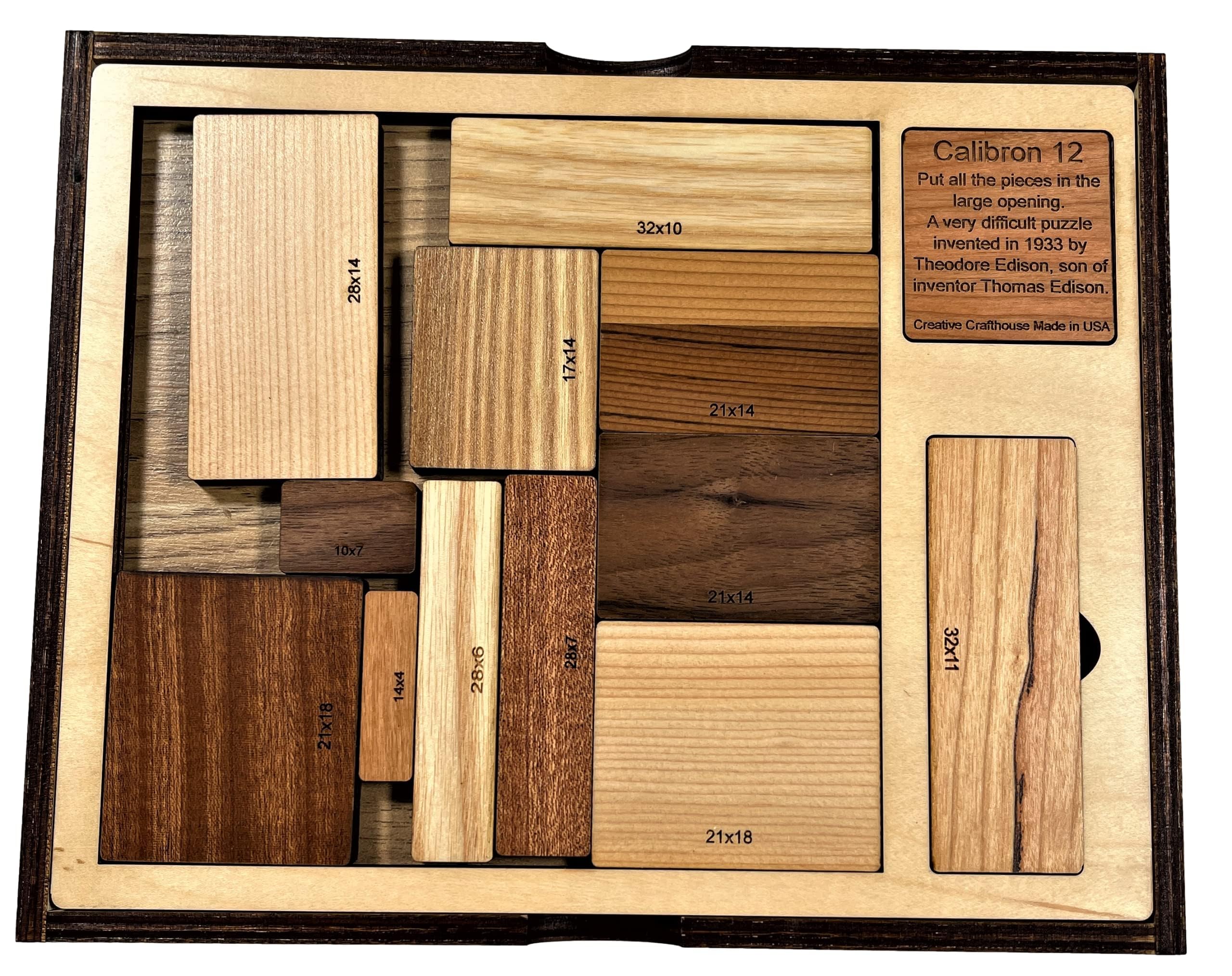 Creative Crafthouse Calibron 12 base opening shows the large cavity for 12-piece fit