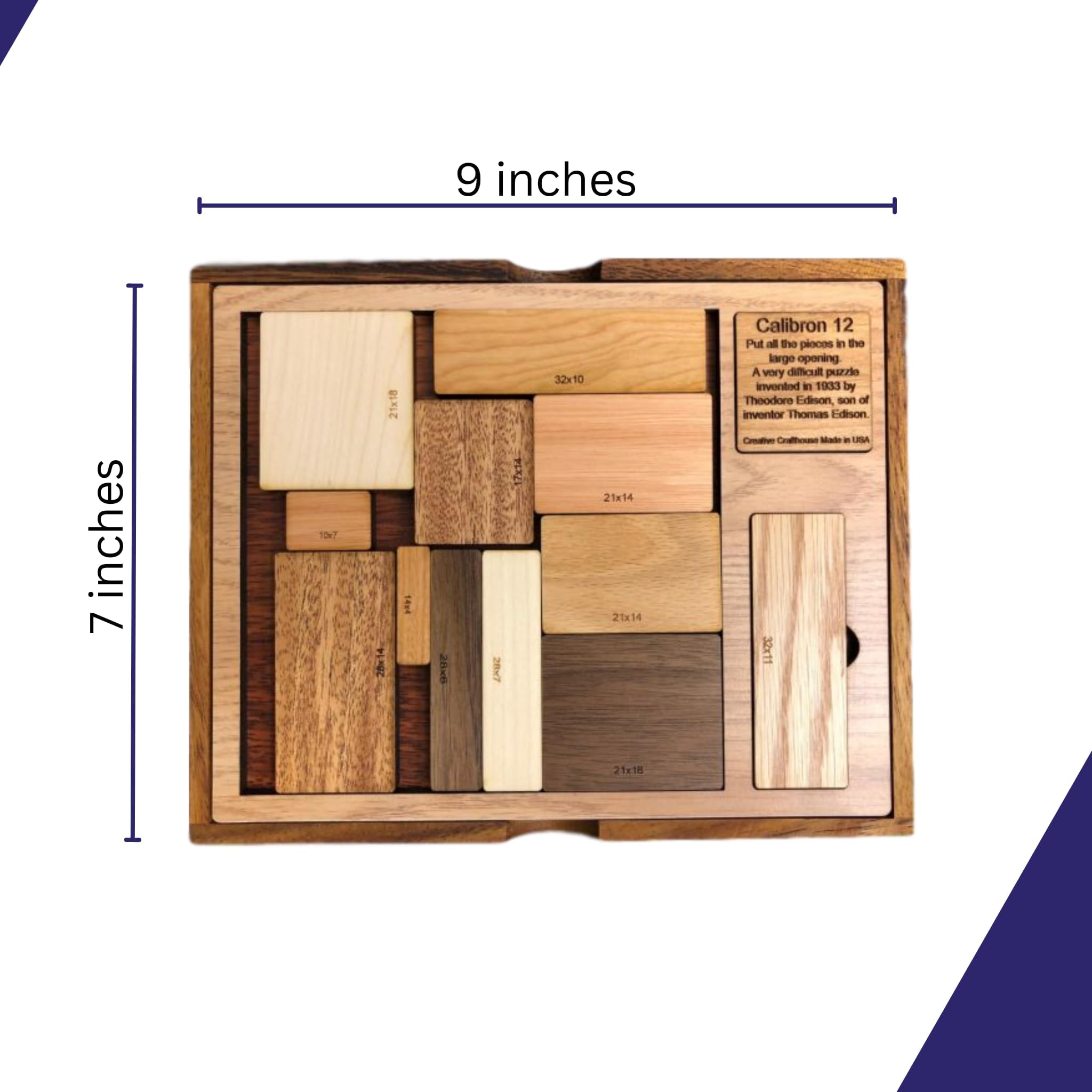 Calibron 12 gift-ready packaging attracts puzzle lovers