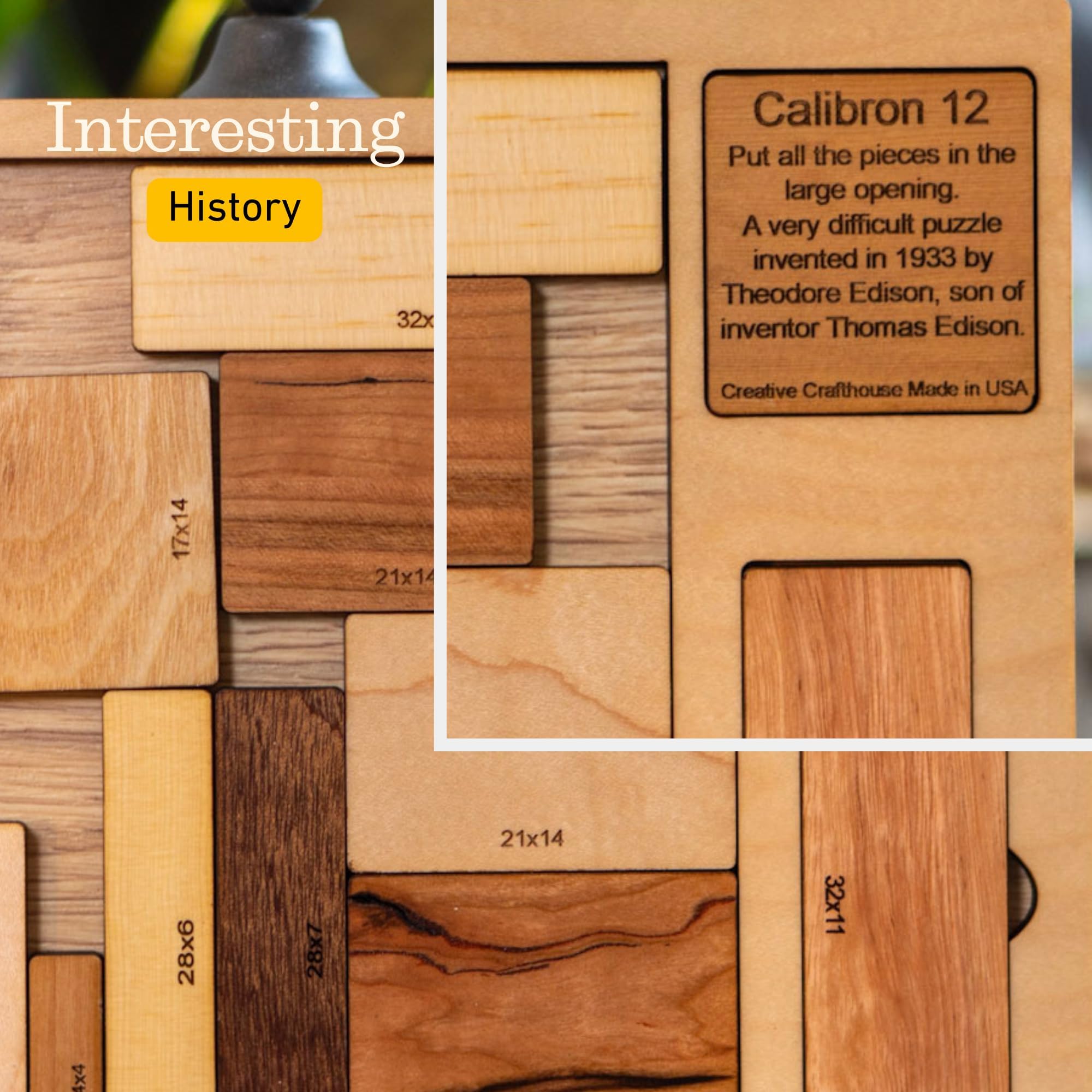 Calibron 12 laser-engraved history note adds collectible detail