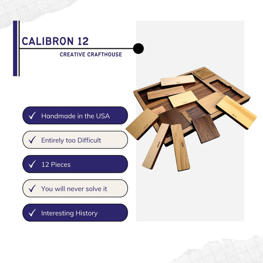 Calibron 12 wood pieces spread to reveal varied materials and textures