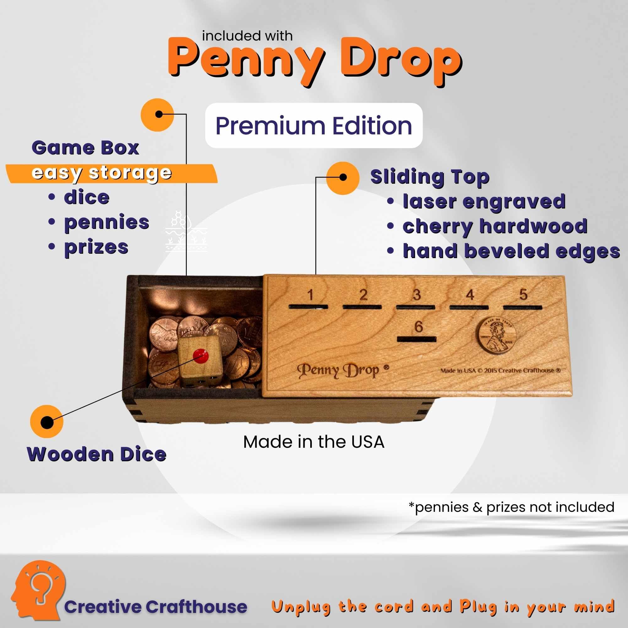 Creative Crafthouse Penny Drop Game premium base with compact size