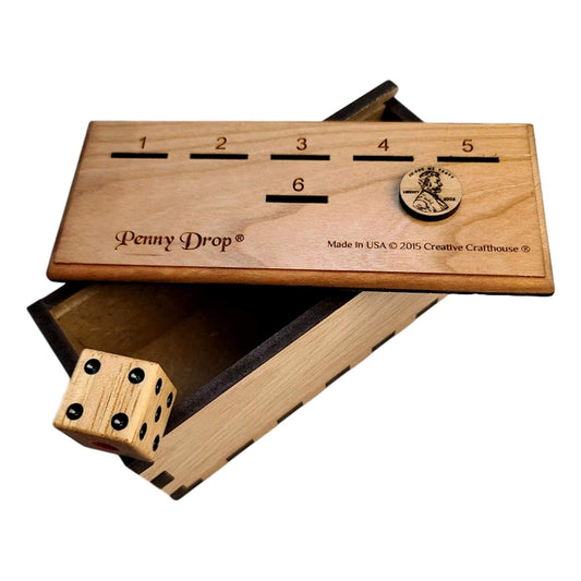 Creative Crafthouse Penny Drop Game premium lid open reveals smooth lid