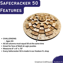 Creative Crafthouse Safecracker 50 permutations challenges puzzle lovers to test strategies.