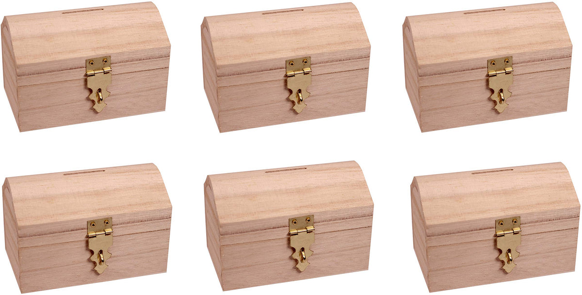 Creative Hobbies treasure chest assembled and ready for custom decoration and gifting ideas