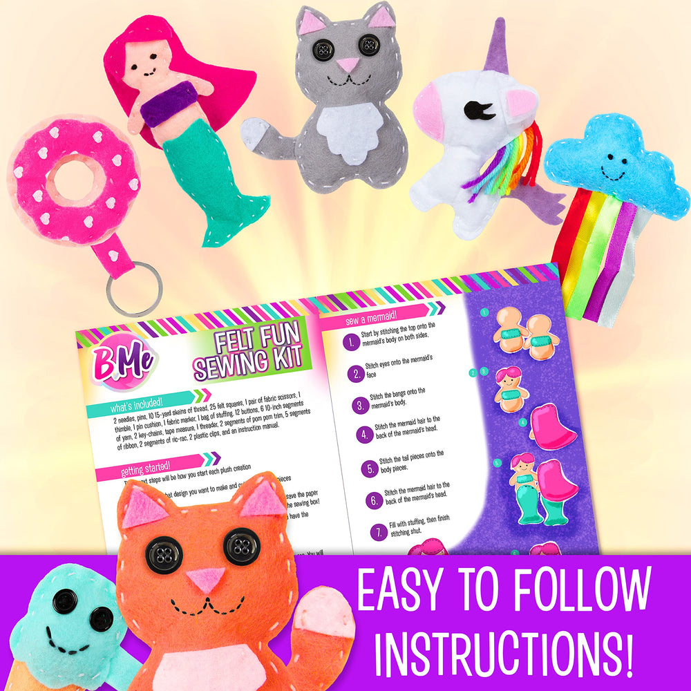 Creative Kids Felt Sewing Kit instruction manual — clear steps for a confident start.