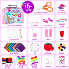 Creative Kids Felt Sewing Kit stuffing materials — soft textures for comfy, plush characters.