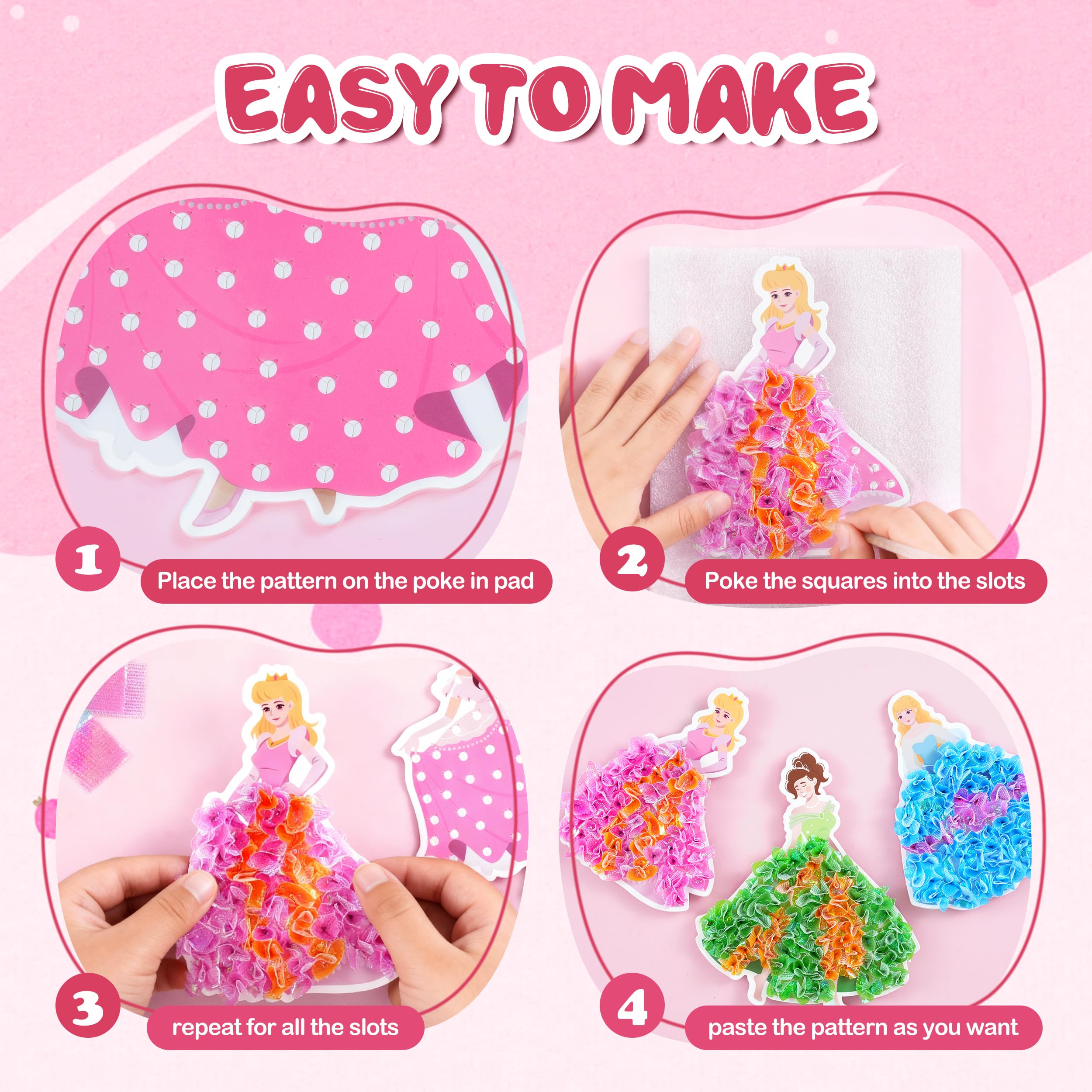 Creative Kimi poke-in sticks and pad ready for simple, tidy fabric crafting