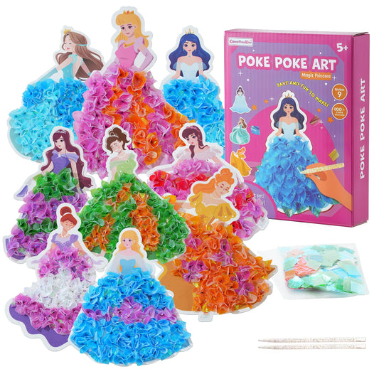 Creative Kimi poke-in craft princess kit cover promoting mess-free creativity for kids
