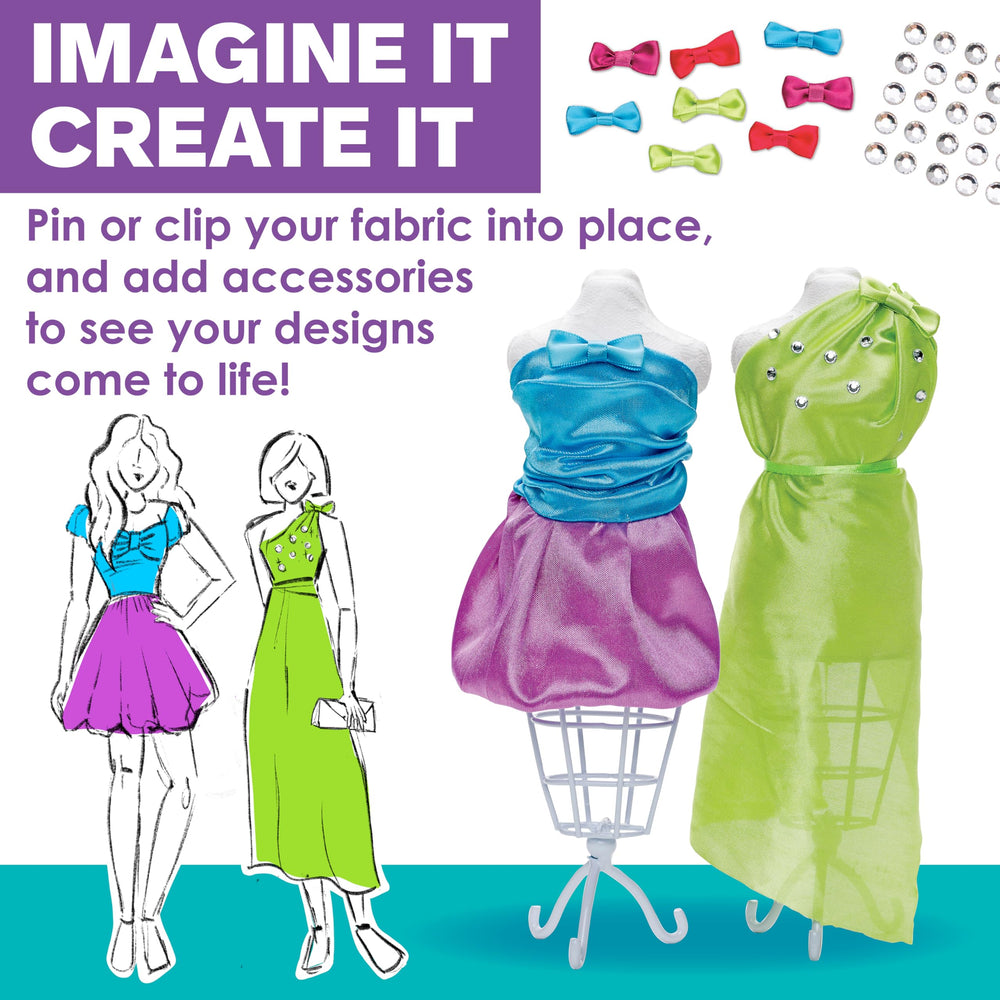 Sewing tools included in the kit support beginner stitching