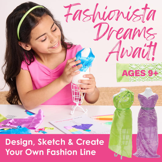 Sketchbook from Creativity for Kids Fashion Studio for planning outfits
