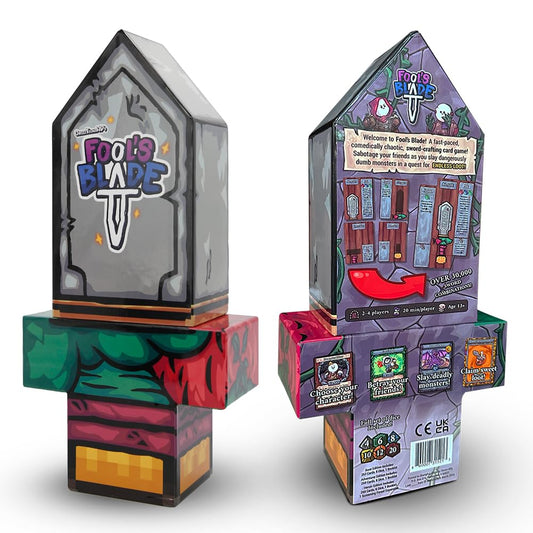 Creator Ink Fool’s Blade jumbo sword box demonstrates dramatic display.