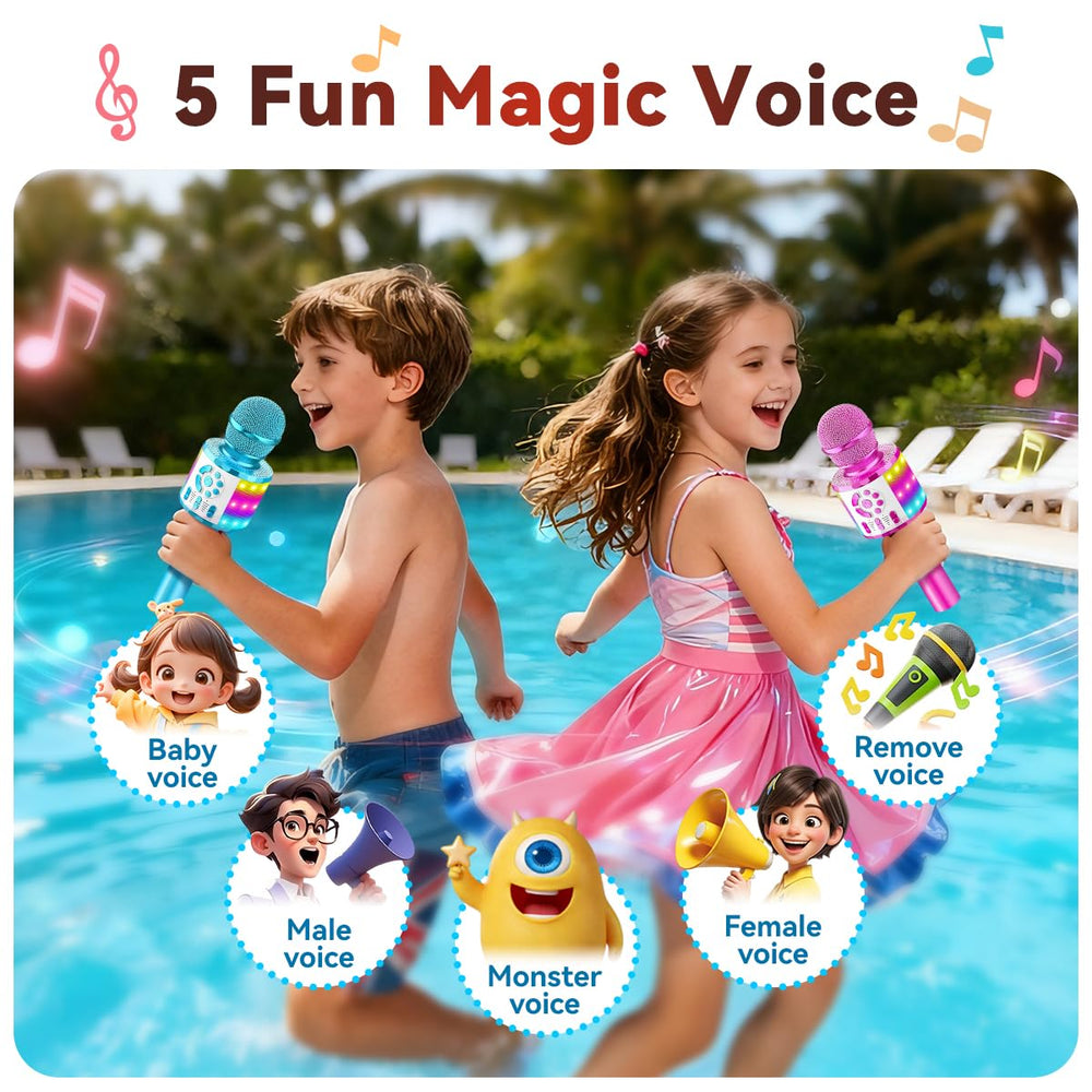 Creattop kids mic offers five voice effects to spark imaginative play