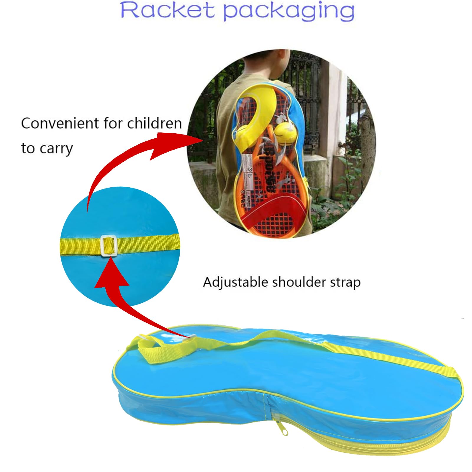 Crefotu kids tennis play setup image for home practice