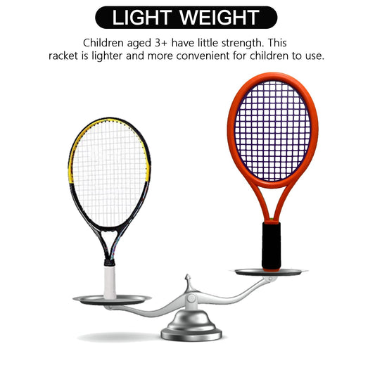 Crefotu kids tennis racket grip close up showing sponge handle