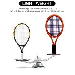 Crefotu kids tennis racket grip close up showing sponge handle