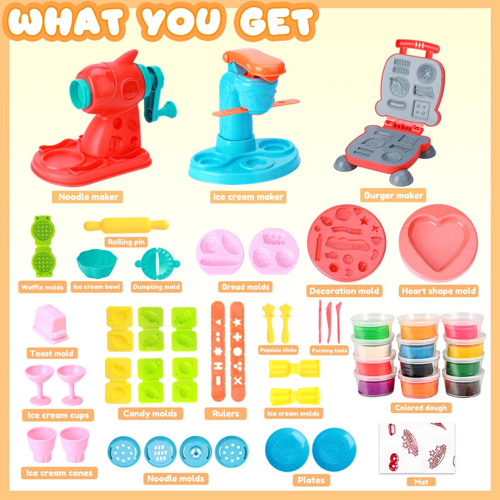 Crelloci modeling compound is durable color dough for crafting