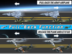 Crelloci army airplane toy early-warning aircraft camouflage fosters creative flight scenarios.