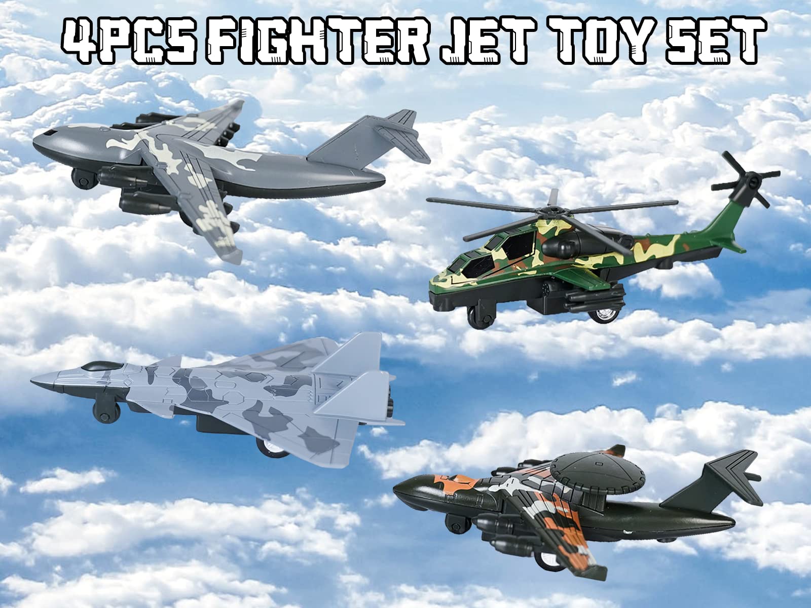 Crelloci army airplane toy helicopter camouflage supports fine motor skills during pretend missions.