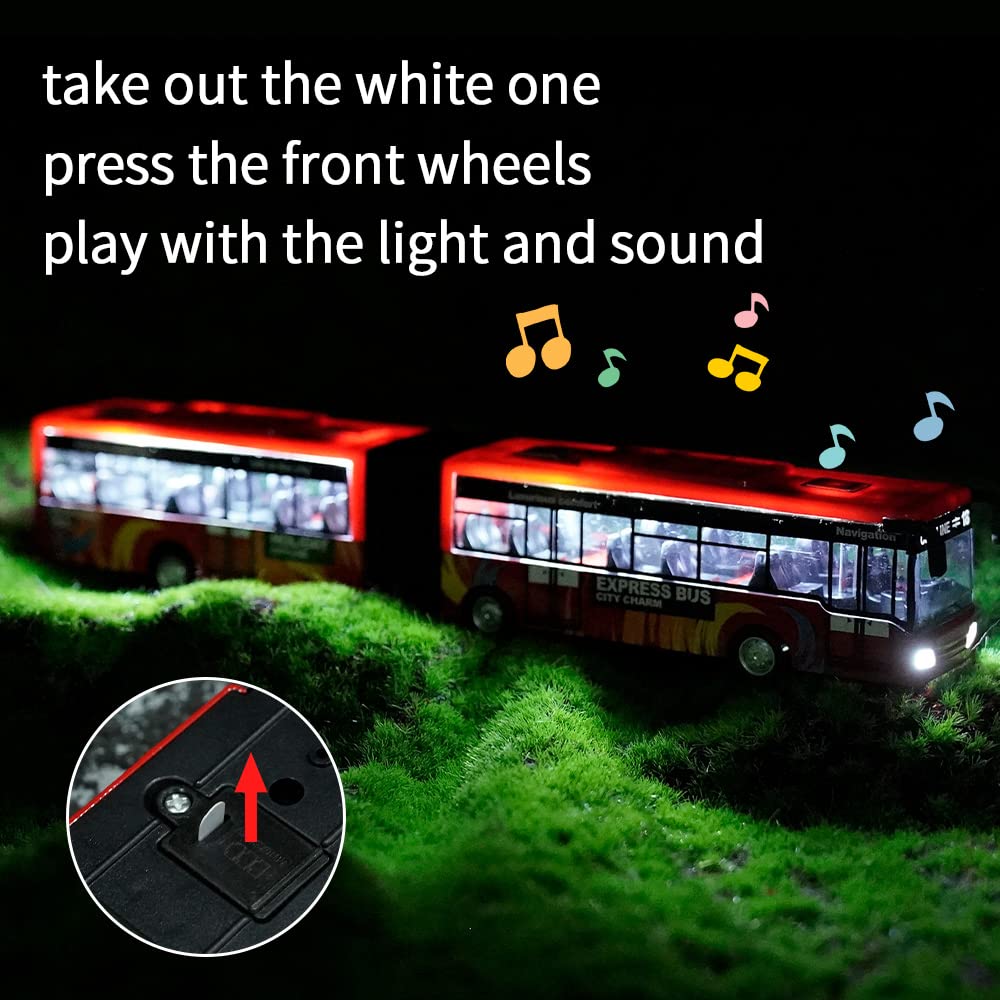 Crelloci City Bus Toy interior seats visible for realistic pretend play