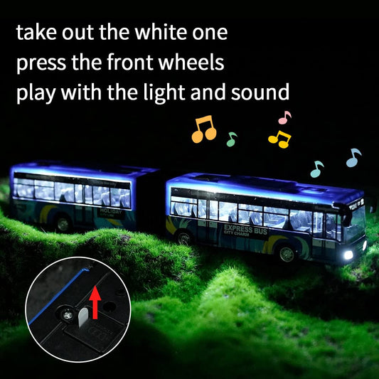 Crelloci City Bus Toy interior detail showing seats and steering wheel for realism.