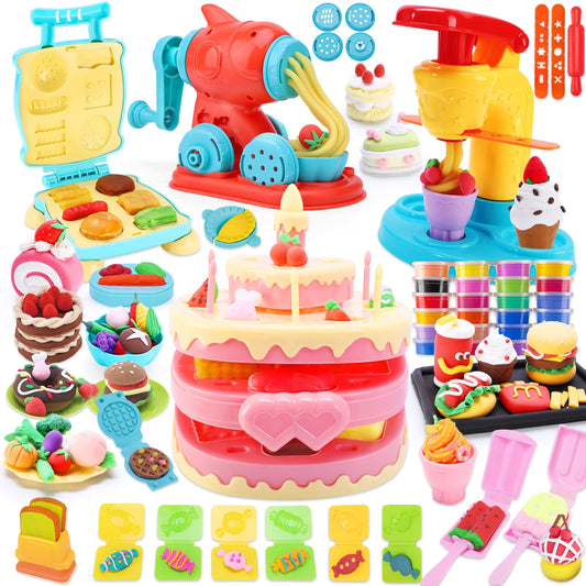 Crelloci ice cream maker dough tool for colorful pretend desserts and safe play.