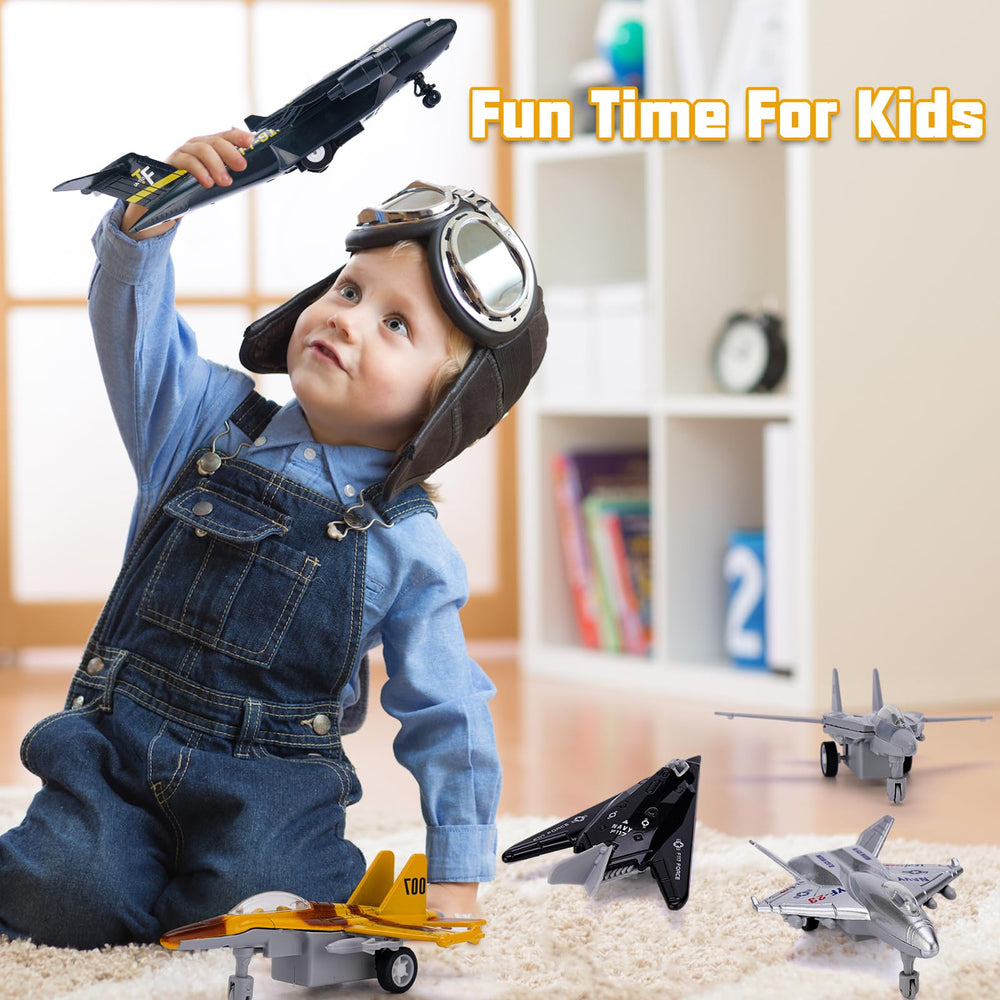Crelloci durable metal planes withstand rough landings for long-lasting fun.
