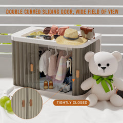 Creproly top shelf stores small accessories and jewelry within reach.