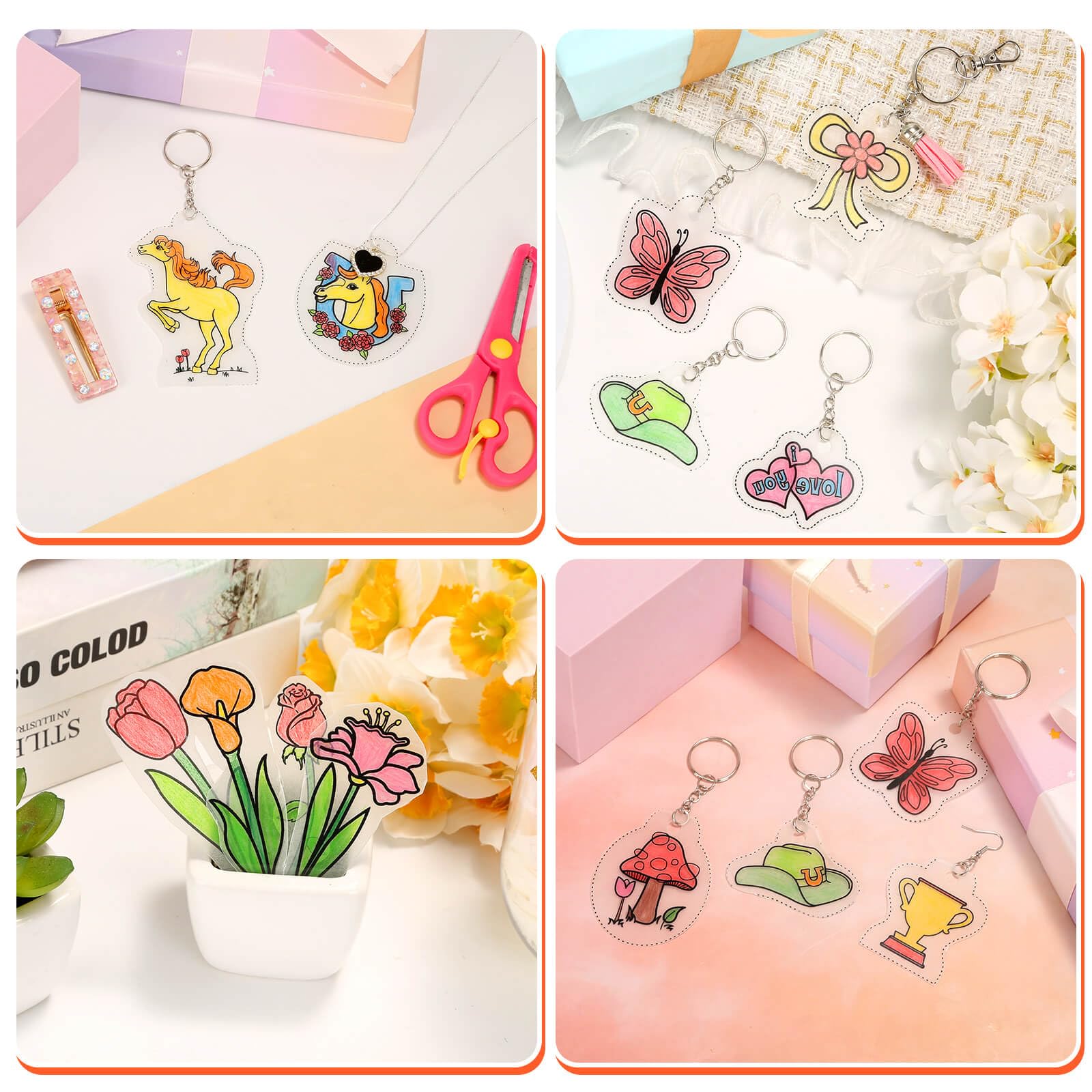 Cridoz 162 Shrinky Sheets inspire a variety of creative projects