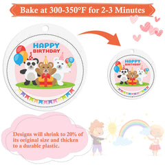 Cridoz shrinky sheets designed for coloring and tracing with frosted surface