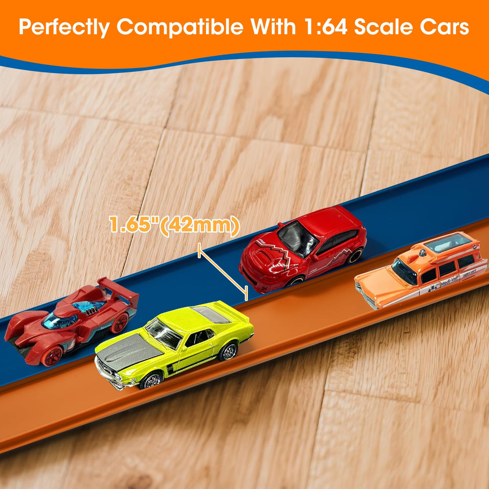 Criez track unfolds instantly and stores compactly for travel.