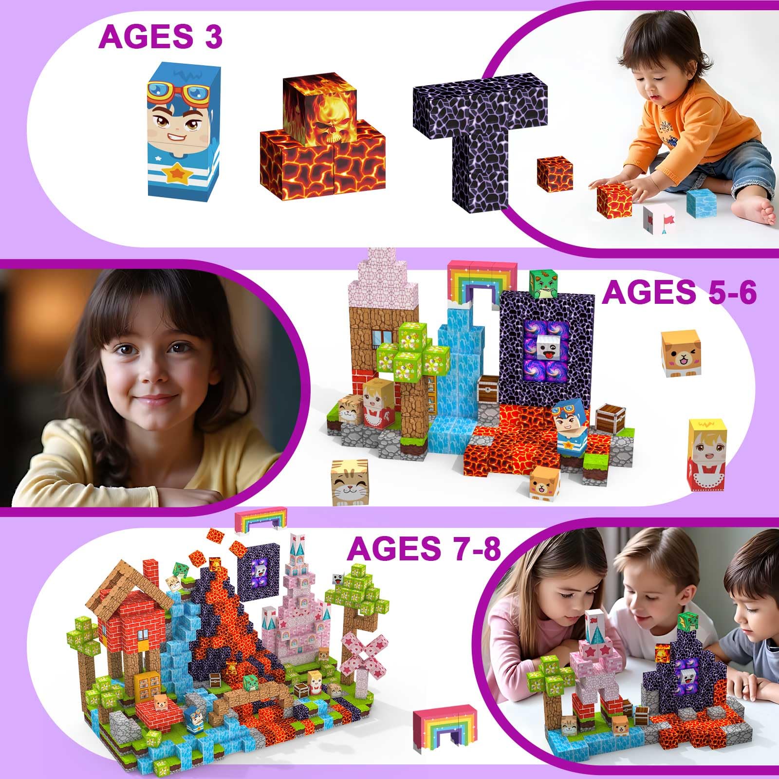 Kids building a rocket scene with Crifeton blocks promotes imagination
