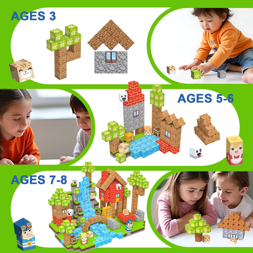 Crifeton Magnetic Blocks—rounded edges ensure safe toddler play.