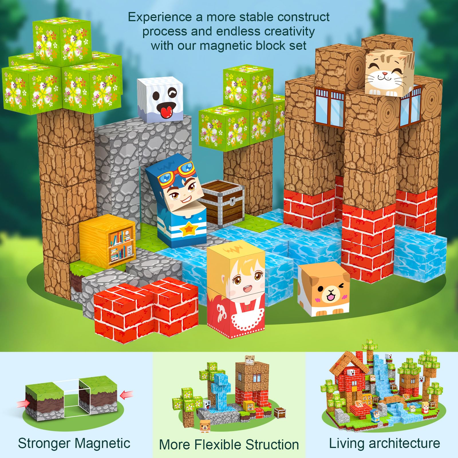 Crifeton Magnetic Blocks—STEM learning through screen-free, hands-on play.