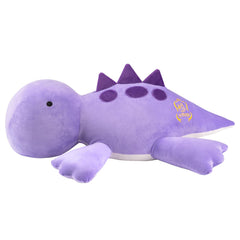 Crillop 4LB weighted dinosaur head offers a stable, comforting hug.