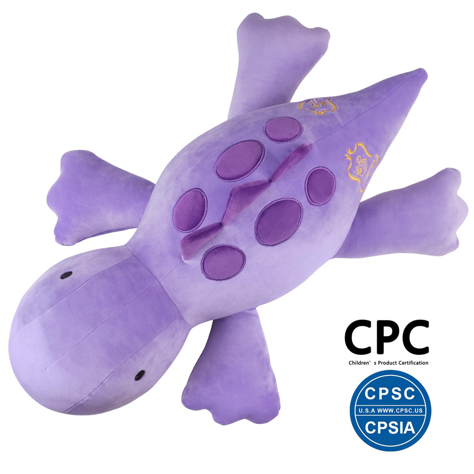 Crillop 4LB weighted dinosaur hug pose for calming play.