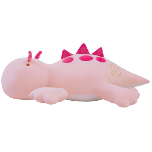Crillop pink dinosaur weighted plush, 24-inch cuddle companion for calming hugs.