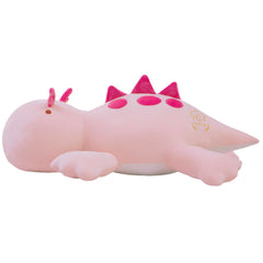 Crillop pink dinosaur weighted plush, 24-inch cuddle companion for calming hugs.