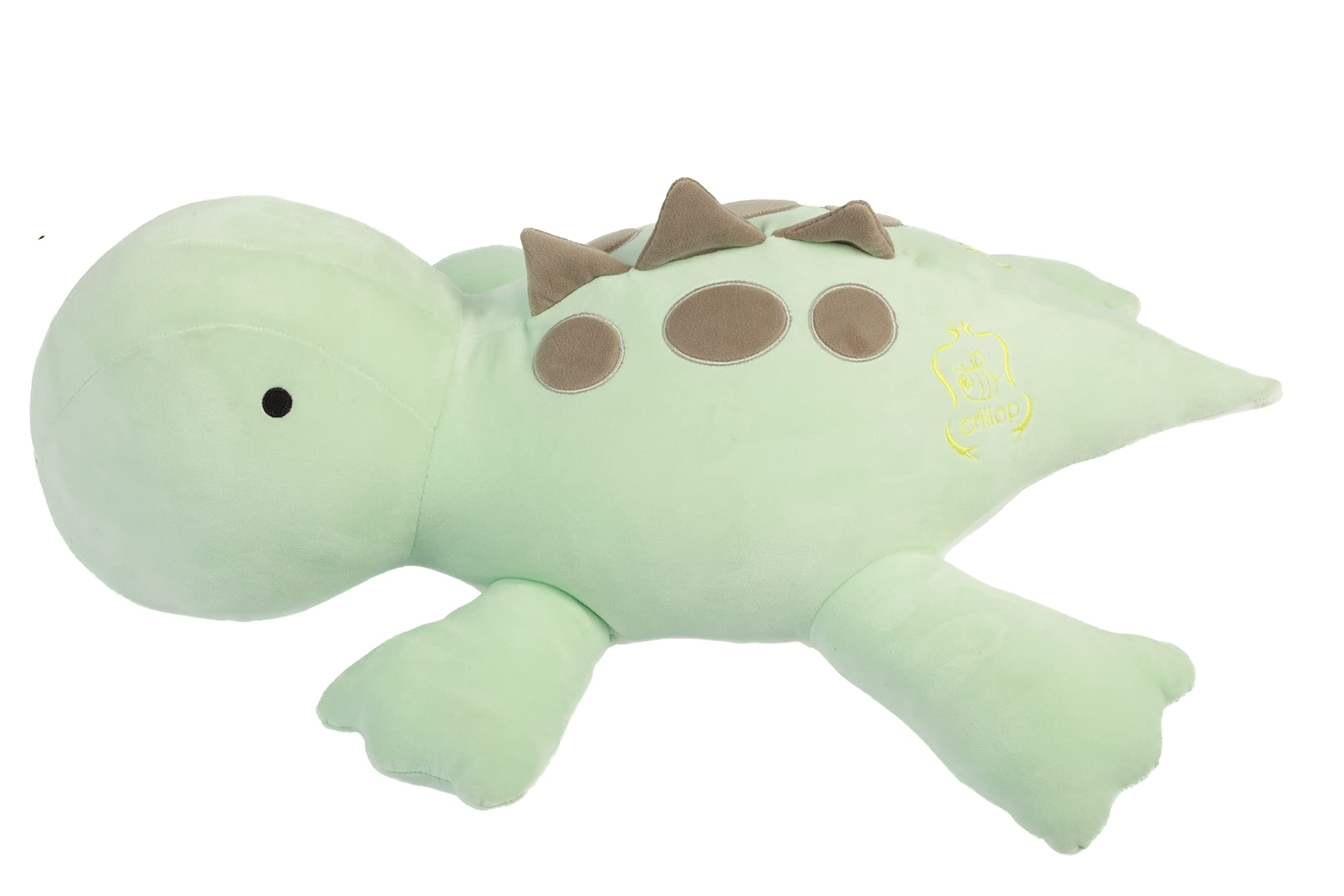 Crillop weighted plush highlights fixed weight in head and body.