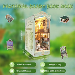 CRIOLPO Book Nook Components: precise parts support a satisfying DIY build.