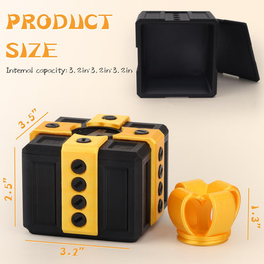 Critigulf large gag prank case with screws; perfect for tough to open surprises