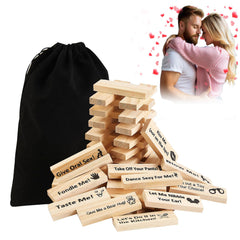 Crkeiyr Wooden blocks stacked as a decorative table game.