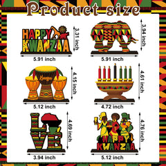 CroBlissful Kwanzaa tabletop decor for warm home or office spaces