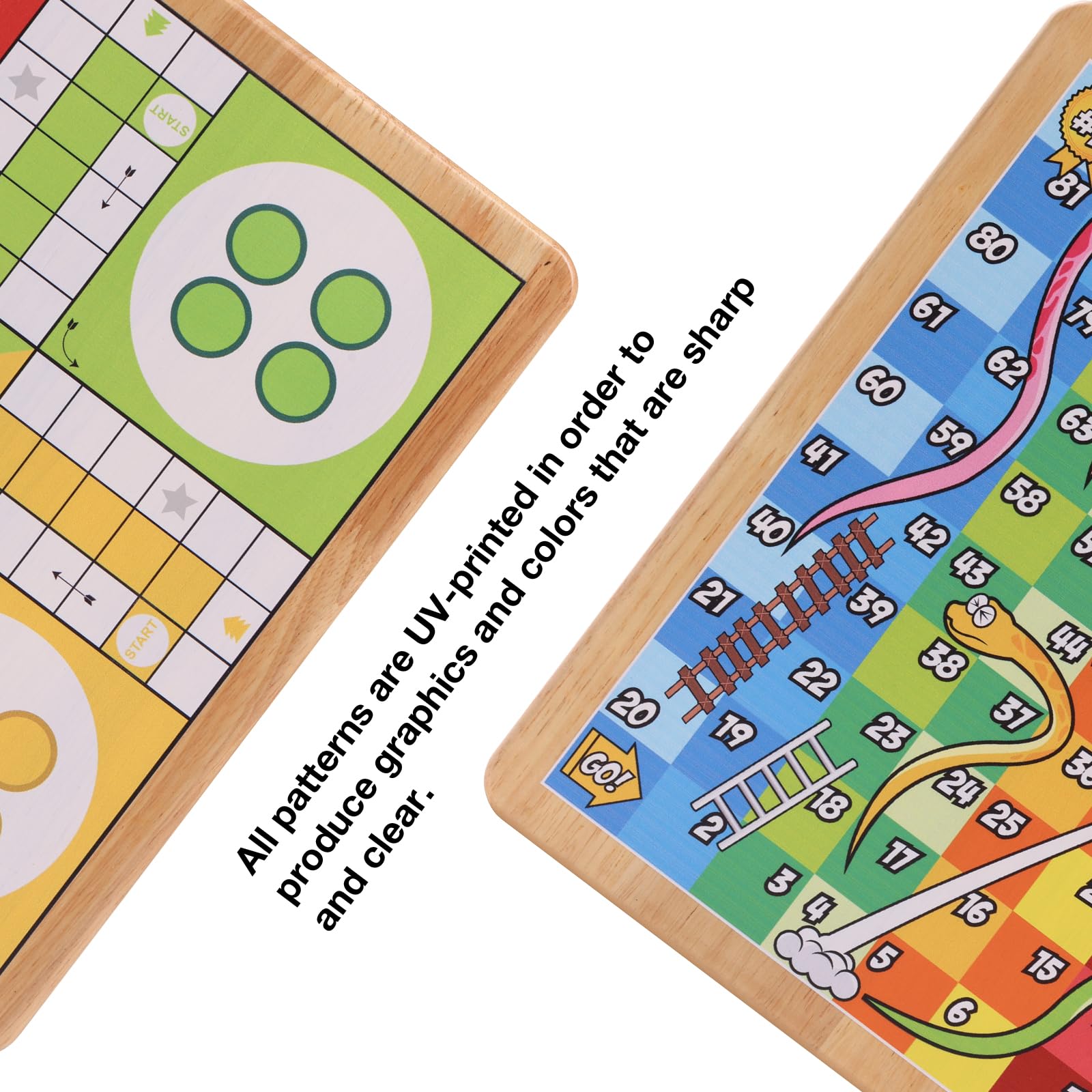 Crobyi game pieces and dice set with smooth handling for quick setup.