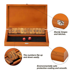Crobyi wooden box shows all 12 numbers for quick gameplay.