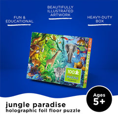 Crocodile Creek 100-piece jigsaw puzzle for kids 5+, hand-eye coordination