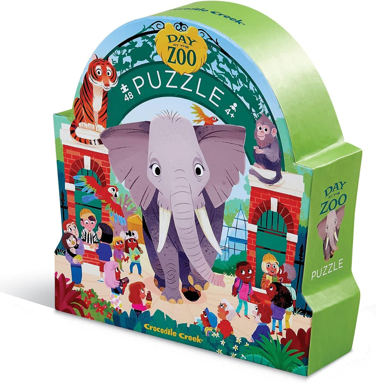 Crocodile Creek Above and Below puzzle cover with bright colors for engaging floor play