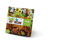 Crocodile Creek above-below 48-piece floor puzzle engaging on the floor for curious kids